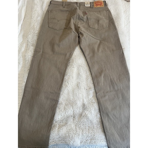 NEW Men's Levis‎ 505 Regular Jeans Stretch  Light Brown  W38 L32 - Picture 2 of 16